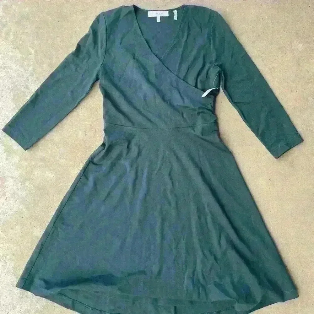 NWT Green Wrap Dress